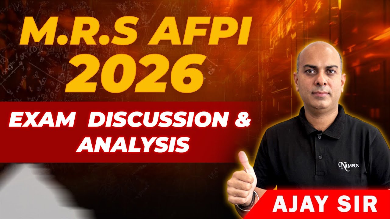 MRS AFPI - EXAM 2026 EXAM DISCUSSION  II  #afpi2026 #afpi #maths