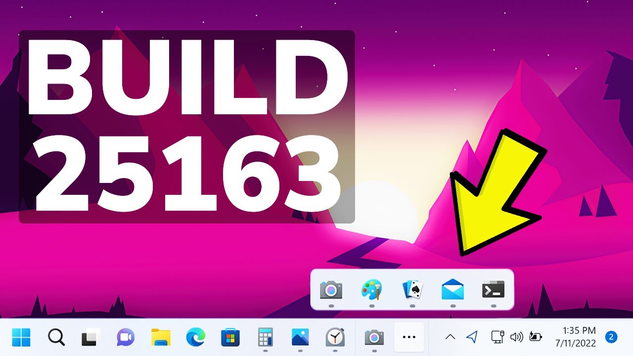 New Windows 11 Build 25163 &ndash; New Taskbar Overflow, Store Update, File Explorer and Fixes (Dev)