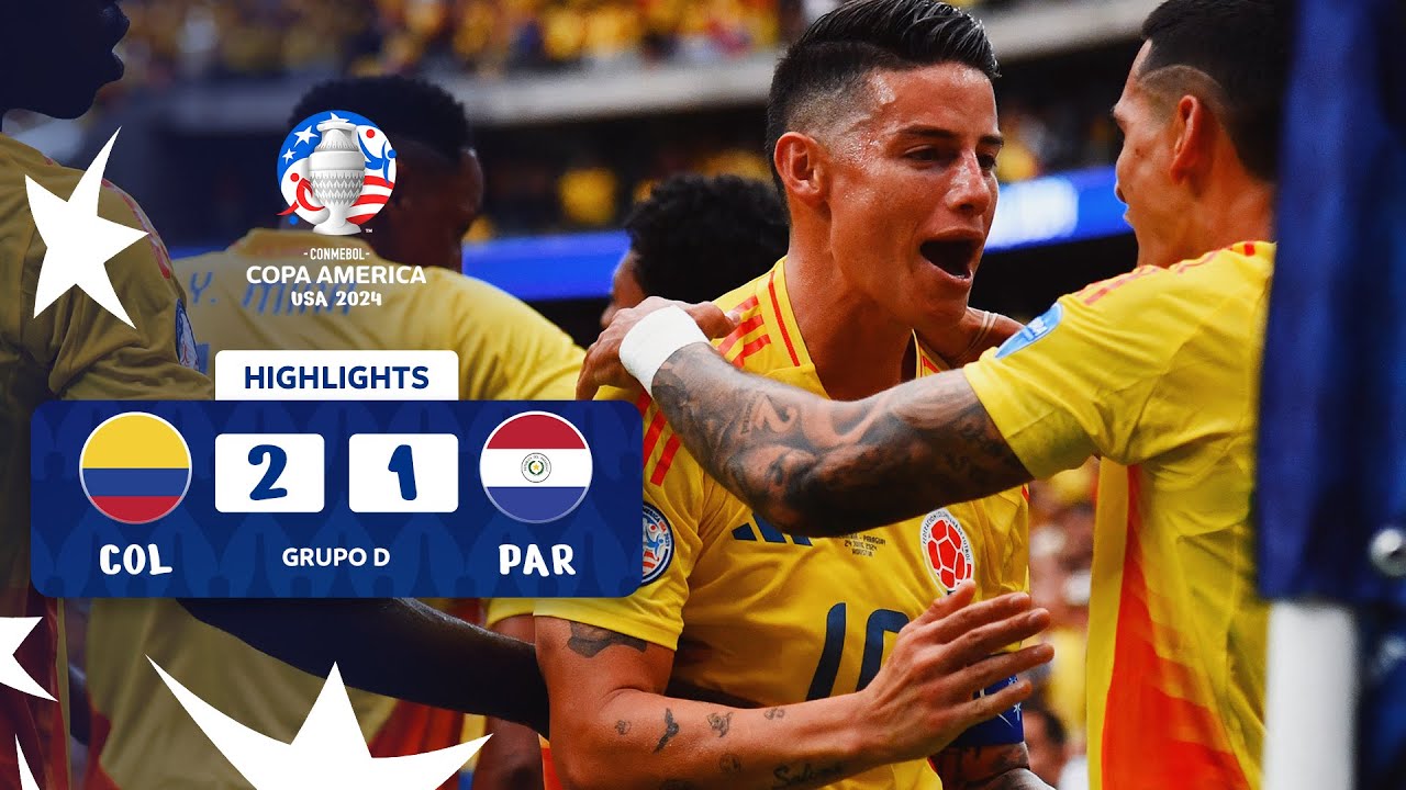 COLOMBIA 2-1 PARAGUAY | HIGHLIGHTS | CONMEBOL COPA AMÉRICA USA 2024™️