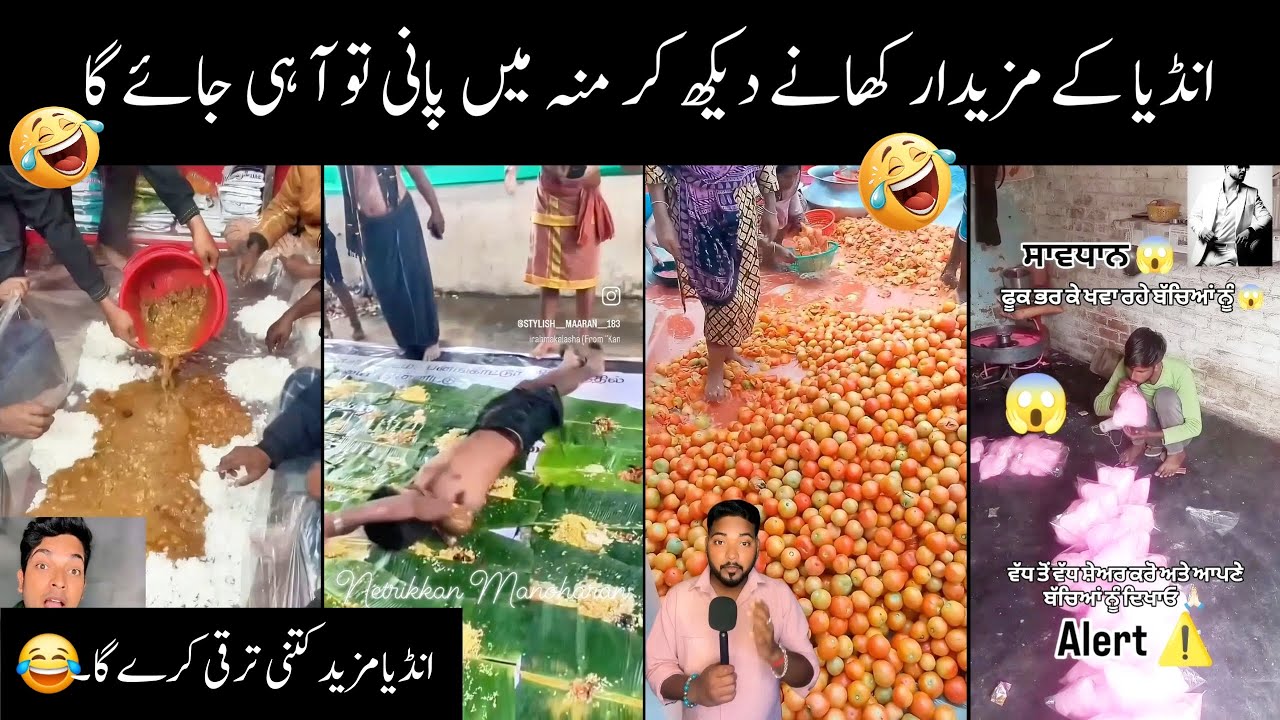 Indian media's funny reaction on Indian Civic Sense & Street Foods😅||Funny videos, Try Not to Laugh