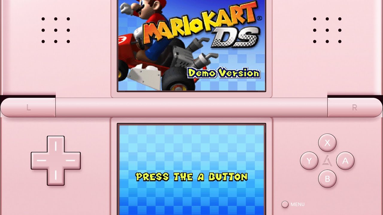 Playing Mario kart ds demo!