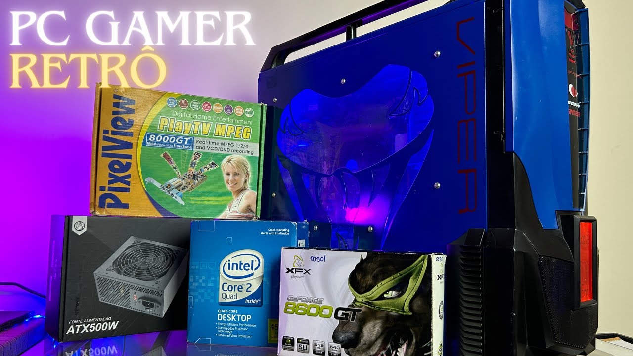 Montando um PC GAMER Retrô do ano 2008 do ZERO até o FIM