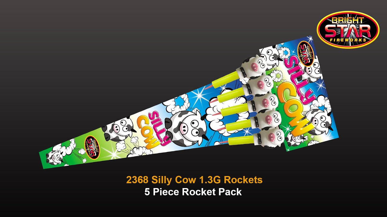 Bright Star Fireworks - 2368 Silly Cow 1.3G Rocket Pack