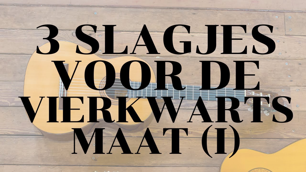 Gitaarles akkoorden: drie slagjes voor een vierkwartsmaat, deel I (akkoorden voor beginners)