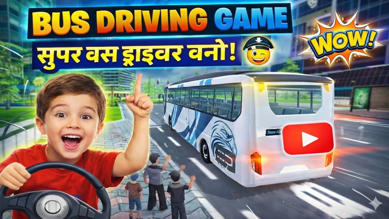 Fun Bus Driving Game for Kids! 🚌✨ Be the Best Super Bus Driver