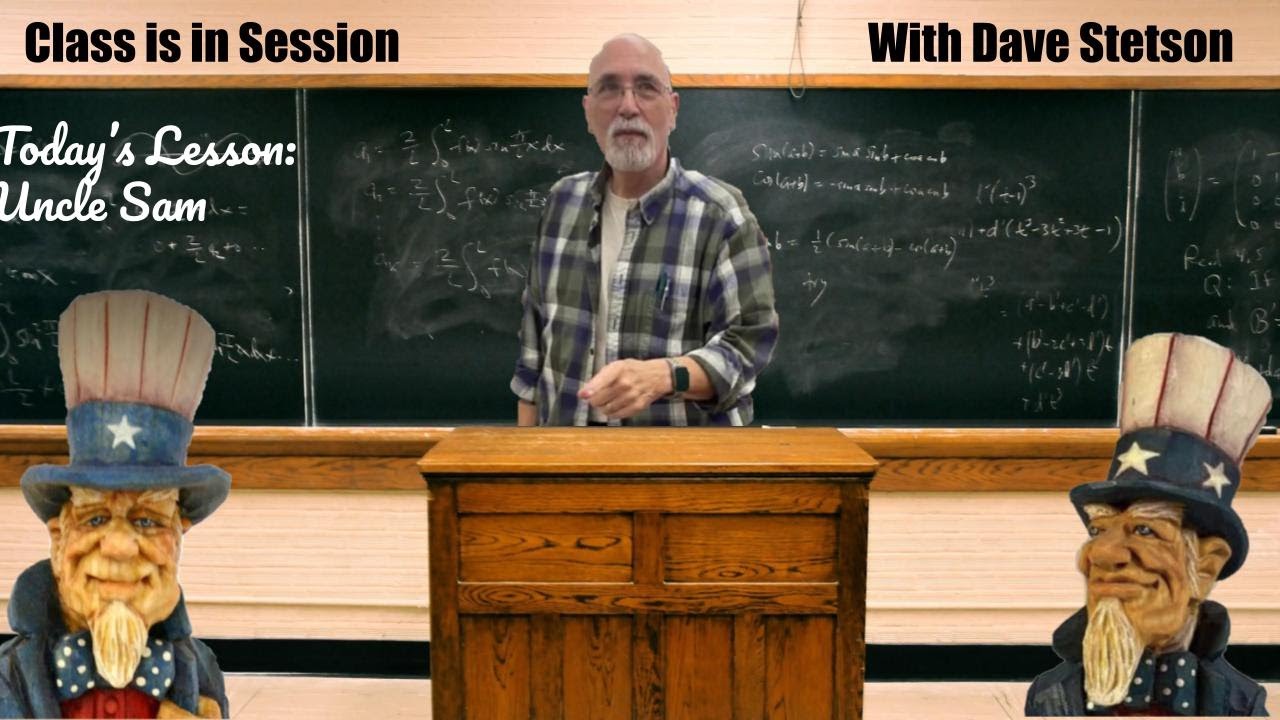 Creating an Uncle Sam WOODCARVING with Dave Stetson - DEMONSTRATION