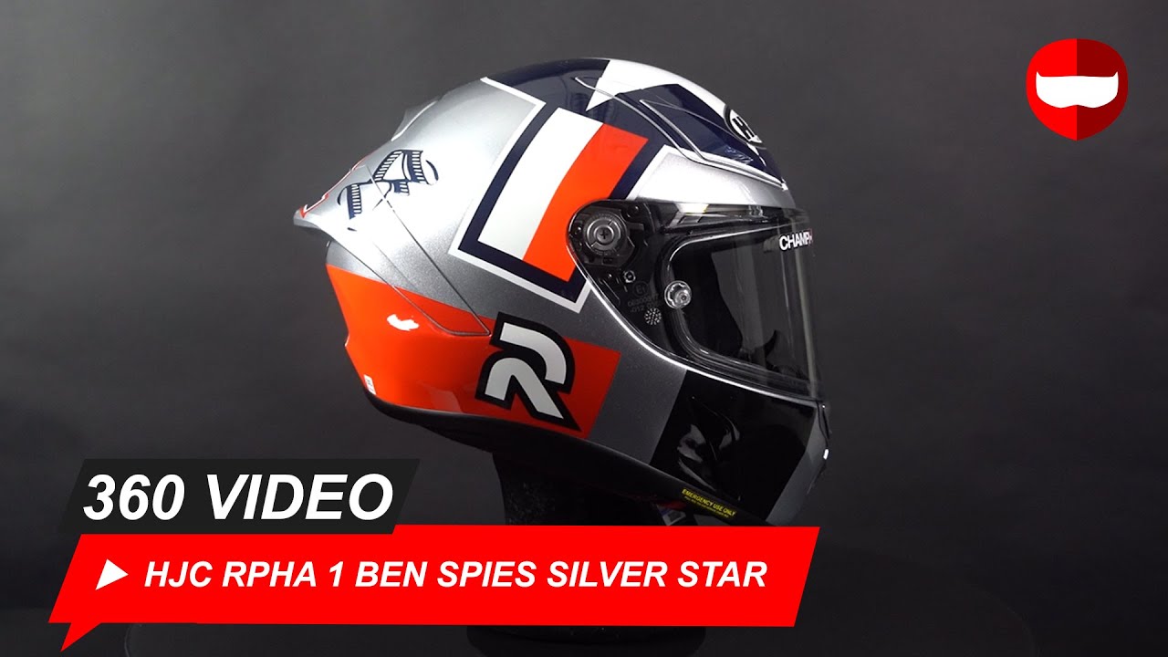 HJC RPHA 1 Ben Spies Silver Star - ChampionHelmets.com