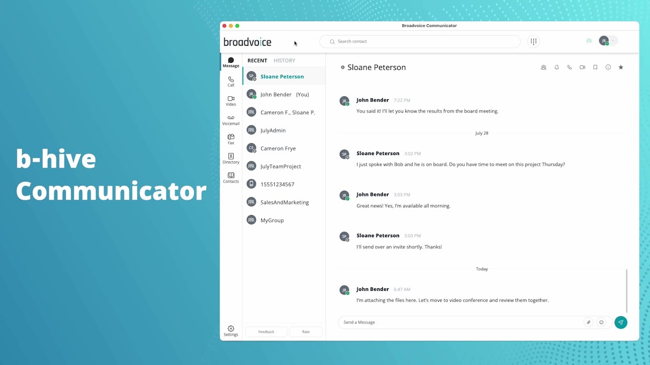 Broadvoice Customers - b-hive Communicator Overview