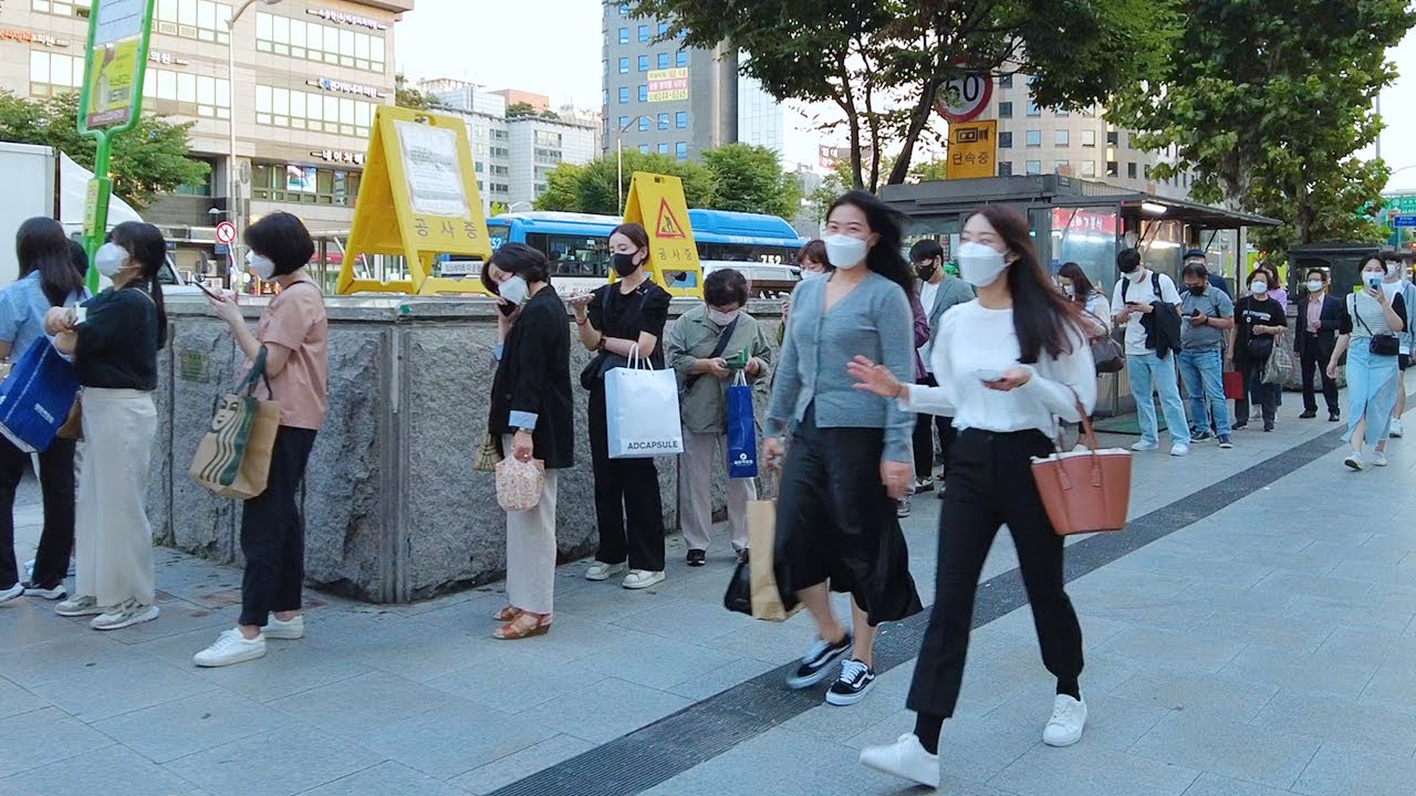 🚶 Вечерняя прогулка Станция Ису Рынок Намсон Сагье Станция университета Чонсин