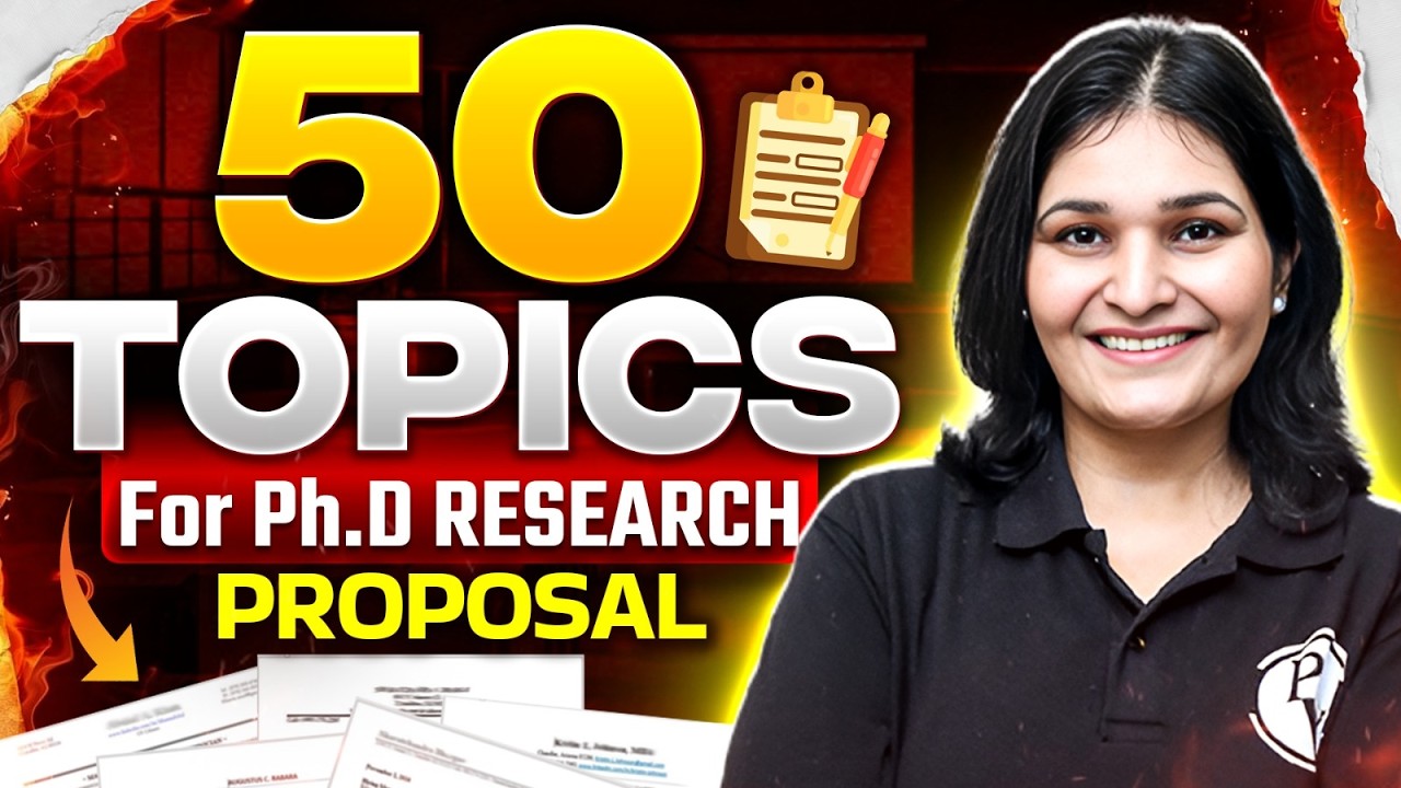 Top 50 Topics For Ph.D Research | Latest Ph.D Research 50 Topics | Ph.D Research Proposal