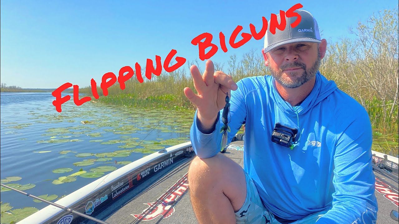 Heavy Cover Flipping Set Up For GIANT Bass