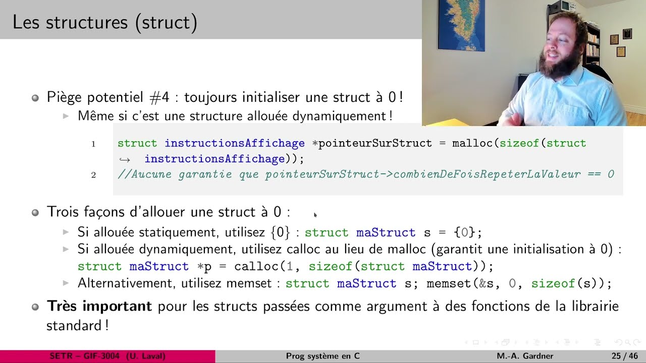 3.3 Programmation système en C - les structures