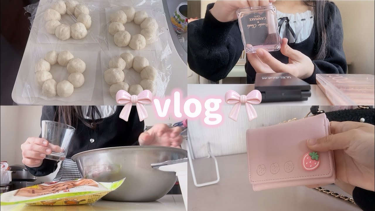 【vlog】学校がお休みの日にお菓子作りをしたJKの1日🍩