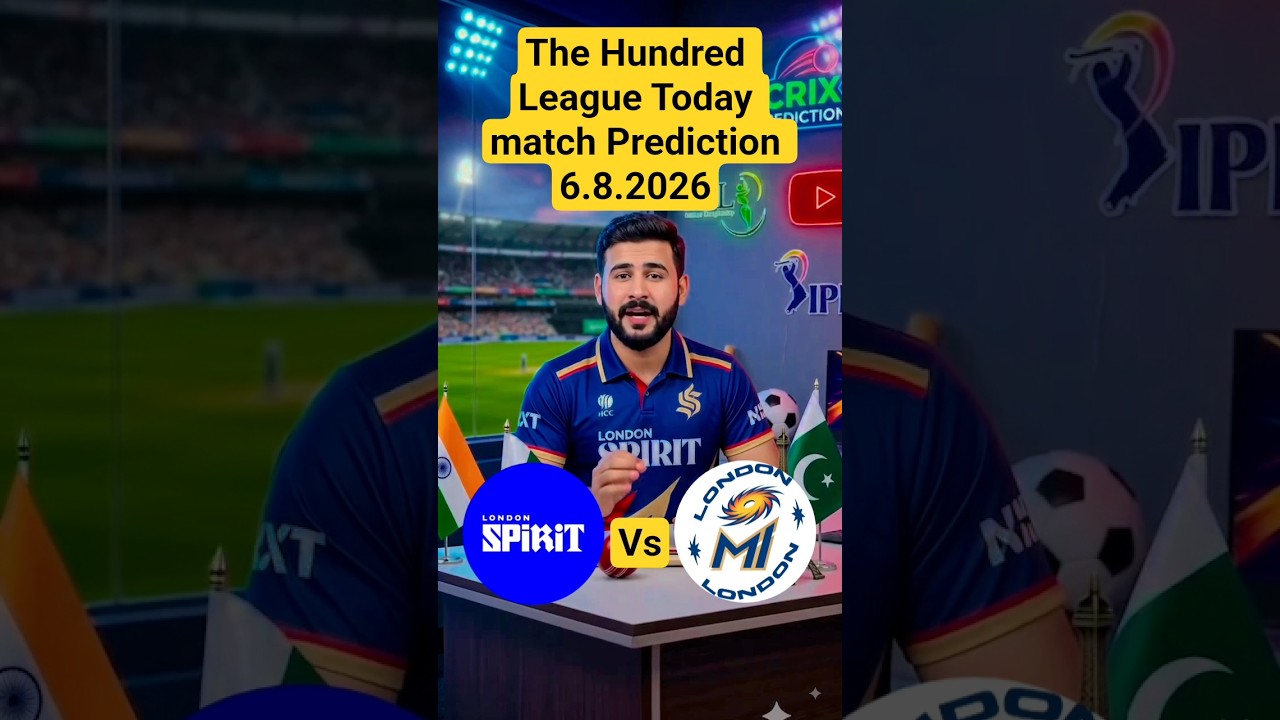 The Hundred League Today match Prediction 6.8.26 #todaymatch #cricket #shorts #thehundred2026 #t20