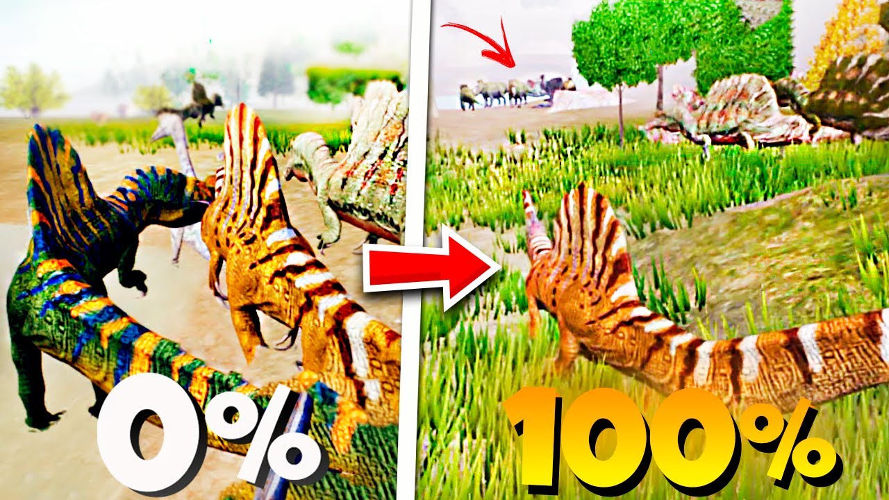 EU SOBREVIVI DO (0 a 100%) COM O SPINOSAURUS! Feat @zonaplay23Dominamos o Server - The Cursed Isle