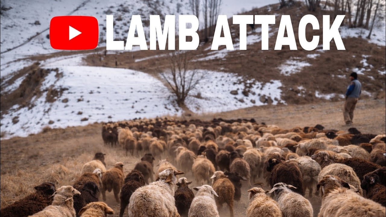 Lambs Attack Their Mothers | Feeding Time on a Sheep Farm