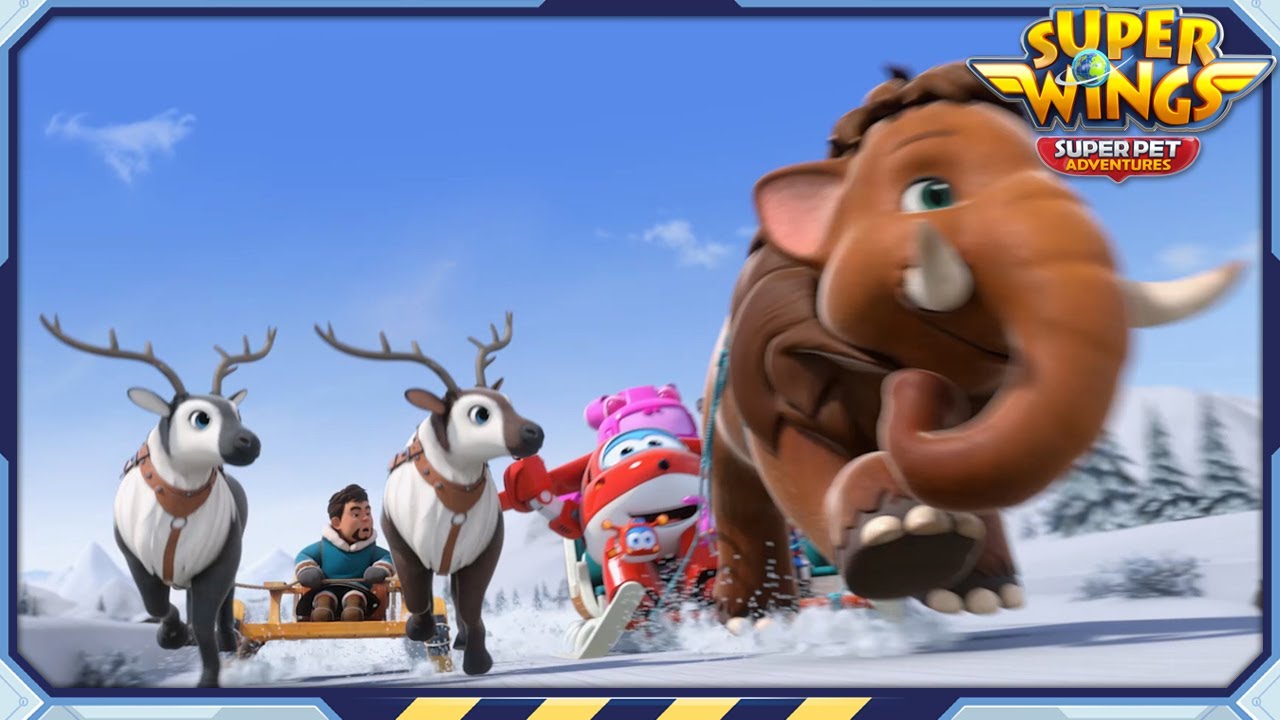 [SUPERWINGS7] Могучий сани Мамонта | Суперкрылья Приключения Суперпетов | S7 EP16 | Super Wings