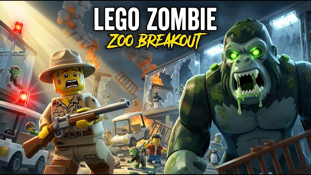 LEGO Zombie Zoo: ANIMAL OUTBREAK! 🦍☣️ | LEGO Animation | Full Episode 07
