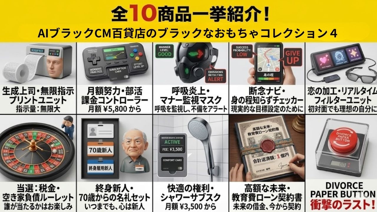 04 AIが作ったブラックなおもちゃCM｜社畜おもちゃ編④