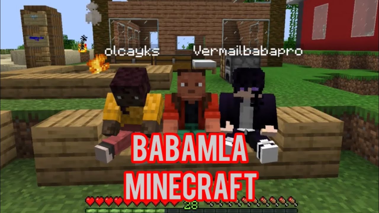 Babamla MineCraft Oynadım ! Babama Çiftlik Yaptık #minecraft