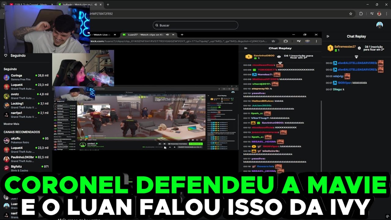 LUAN FOI ZOAR O CORONEL COM A MAVIE E A IVY REAGIU