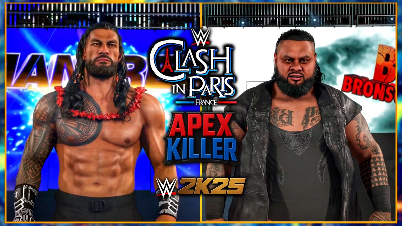 WWE 2K25: Roman Reigns vs. Bronson Reed | WWE Clash In Paris 2025