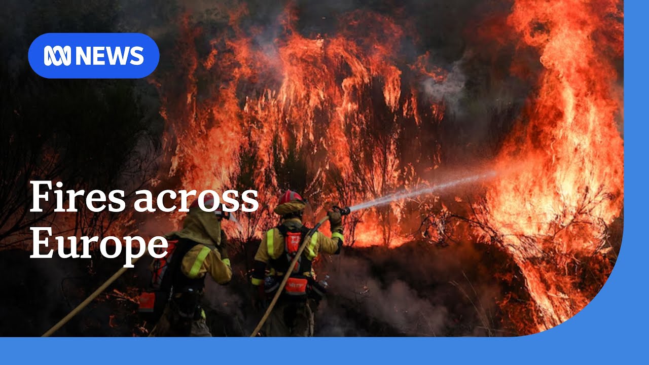 More than 150 fires burn across southern Europe | ABC NEWS