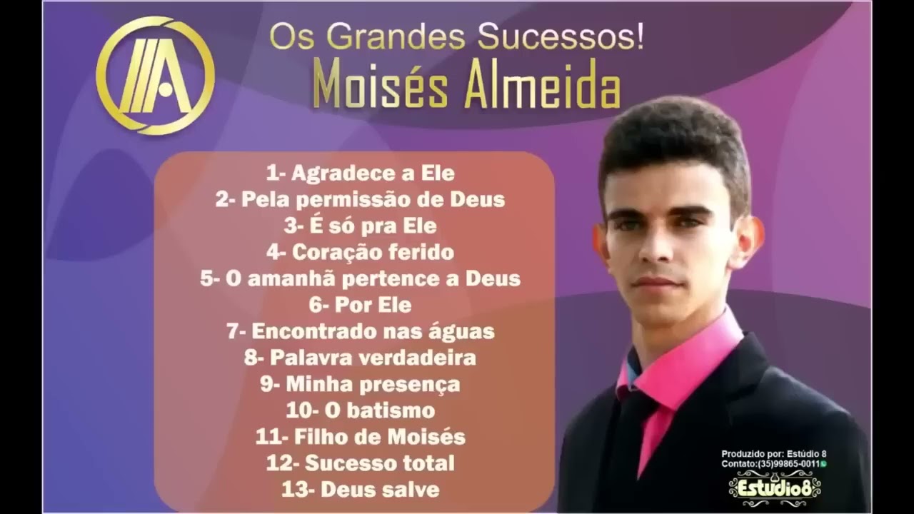 Cantor Moisés Almeida-Cd Completo-Os grandes sucessos 