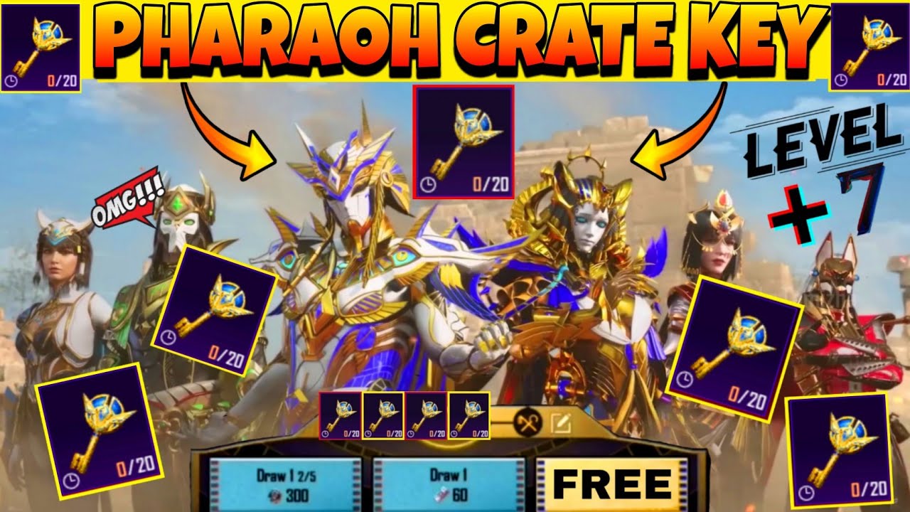 PHARAOH'S CRATE KEY | WARRIOR CHALLENGE | BGMI NEW EVENT | PHARAOH NEW EVENT | BGMI PHARAOH'S CRATE