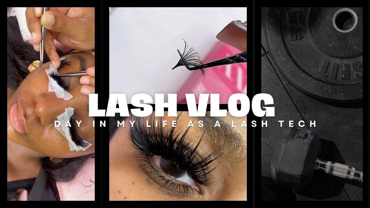 Realistic Day In My Life as A Lash Tech VLOG | Lash With Me, Slow Day + GYM  🤍