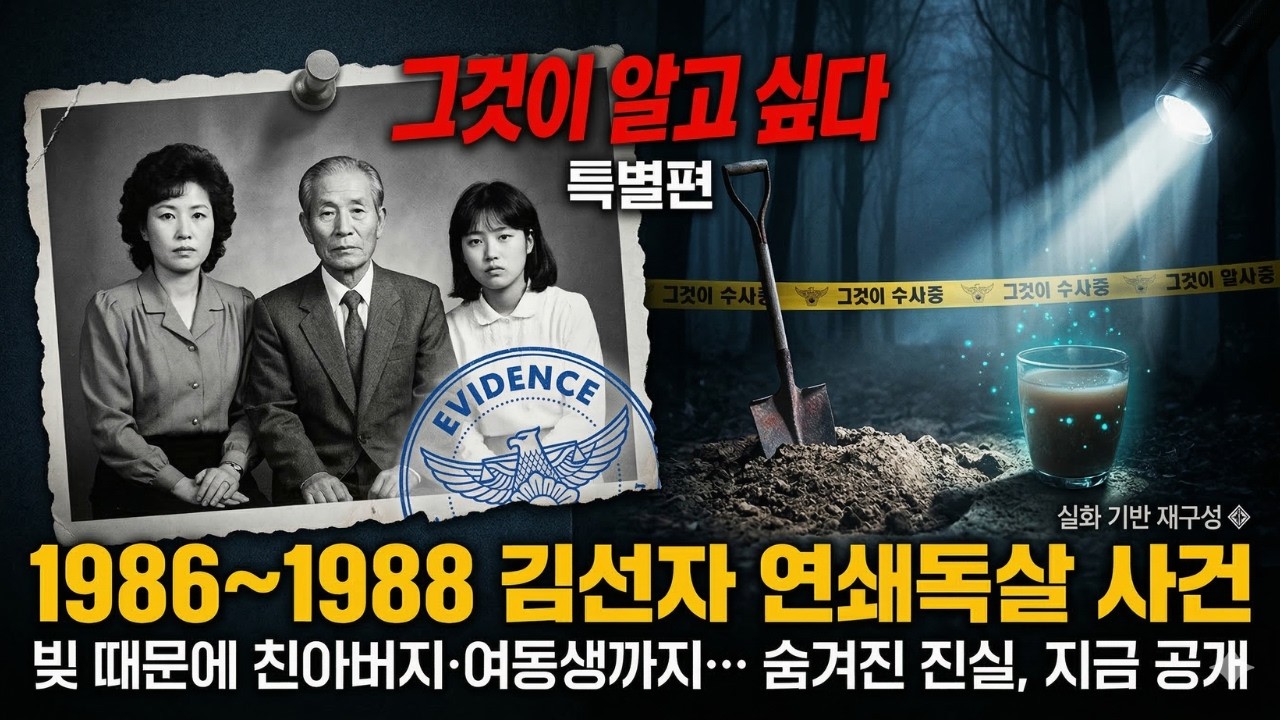 그녀가 건넨 음료 한 모금에 5명이 죽었다… 빚 때문에 아버지까지 독살한 한국 최초 여성 연쇄살인범 김선자 사건 [충격 실화]