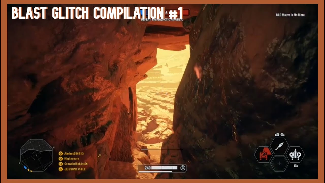 Star Wars Battlefront 2 Blast Glitch Compilation #1