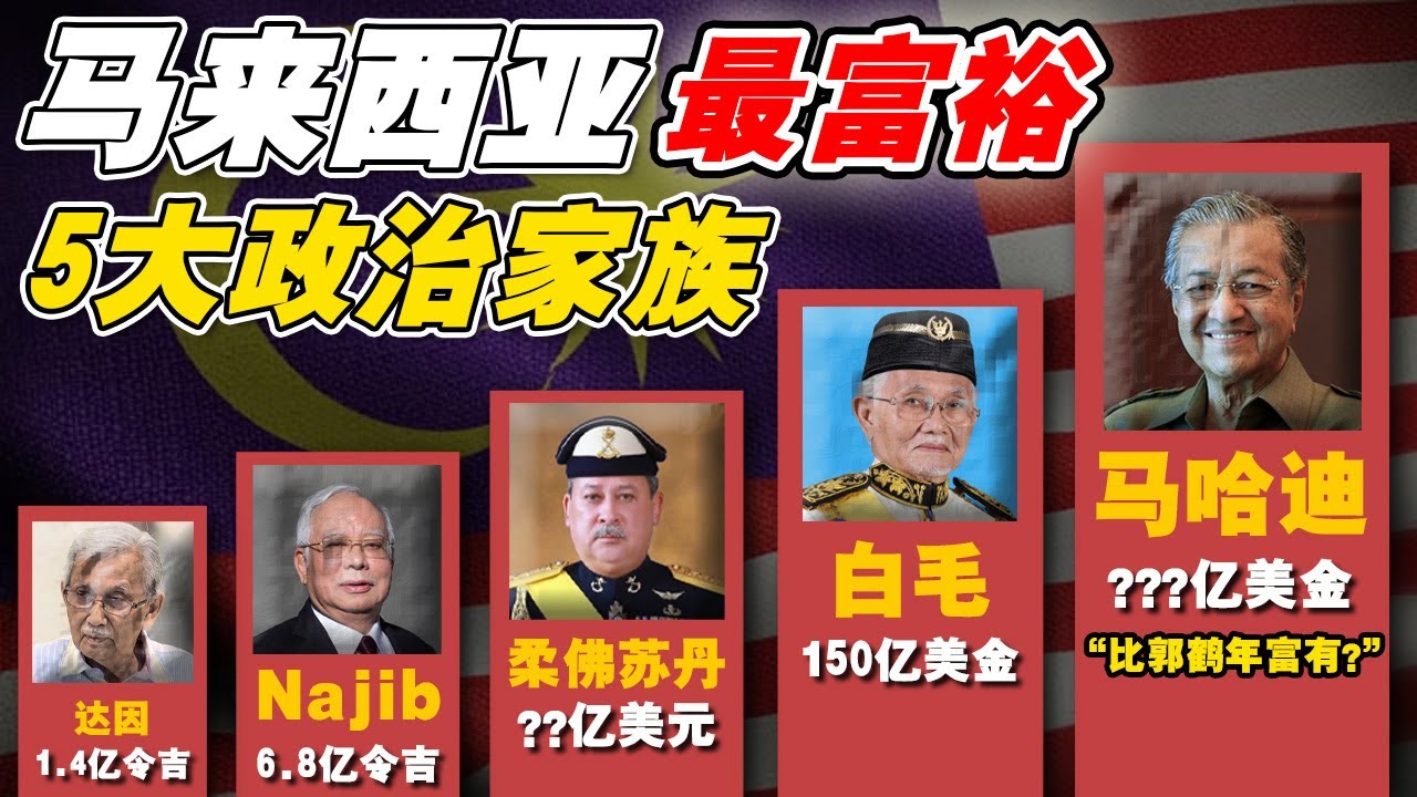 白毛和马哈迪的隐藏财富, 比郭鹤年还多⁉️ “他们”才是🇲🇾真正的“亿万富翁“💰
