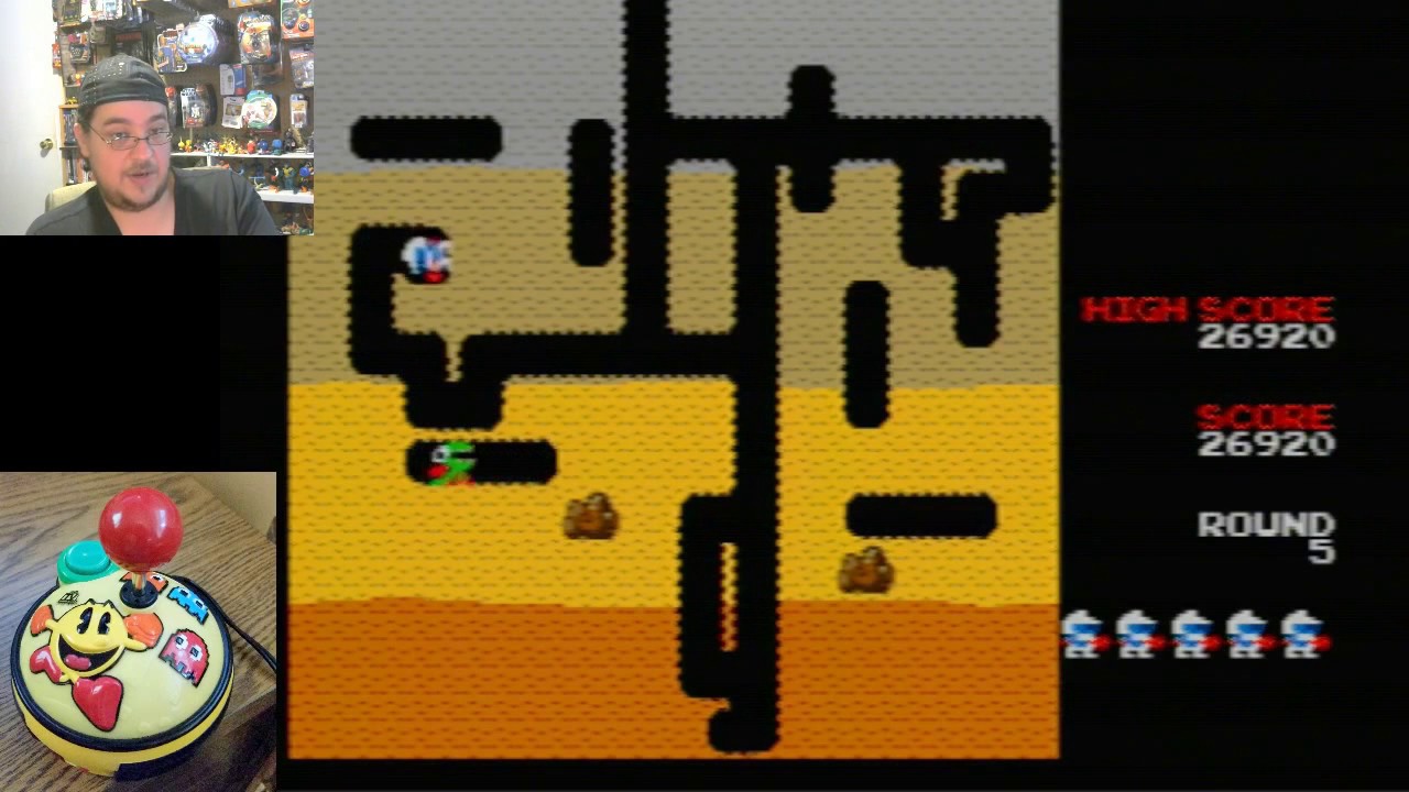 Arcade Gold Plug & Play part 4: Galaxian & Dig Dug game play