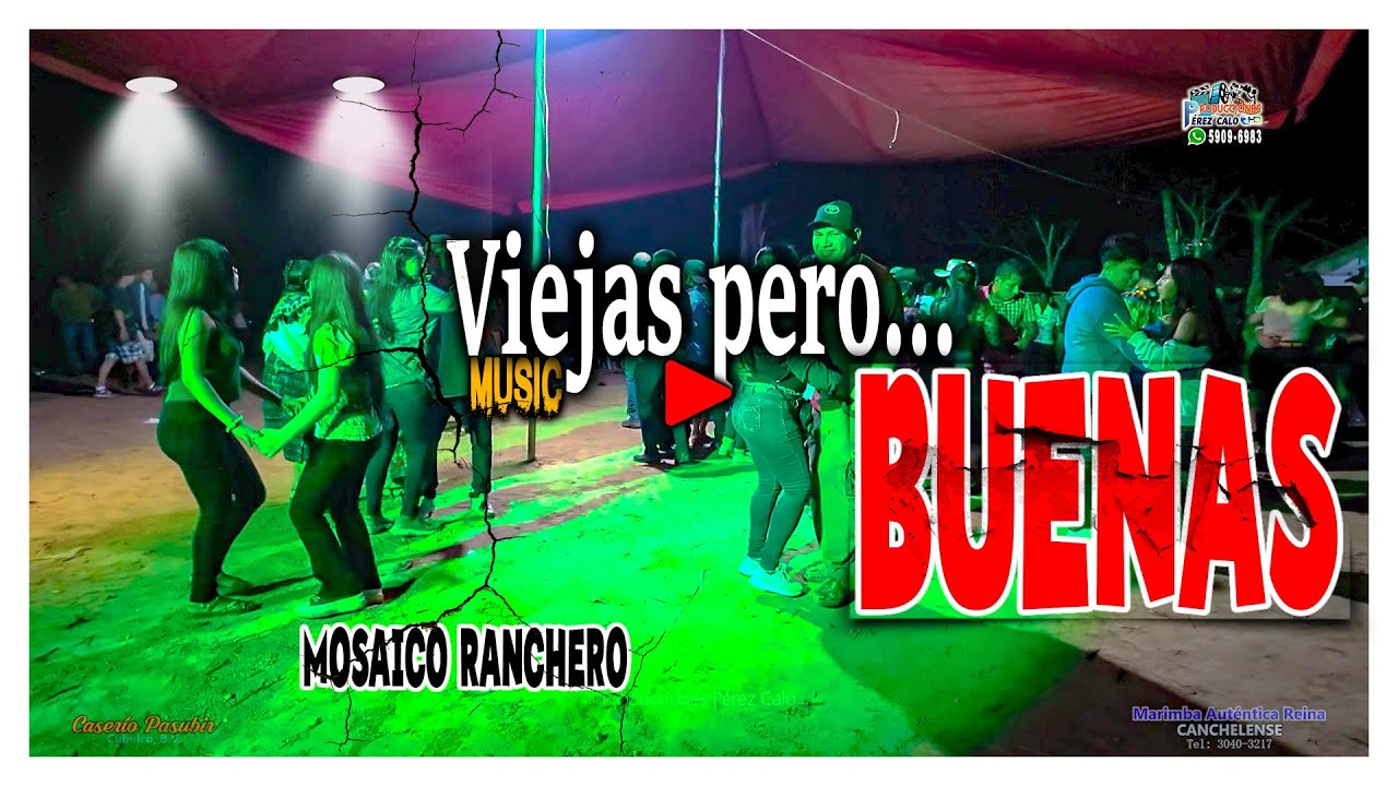 ✅ Baile social con Marimba Auténtica Reina Canchelense. Mosaico ranchero.