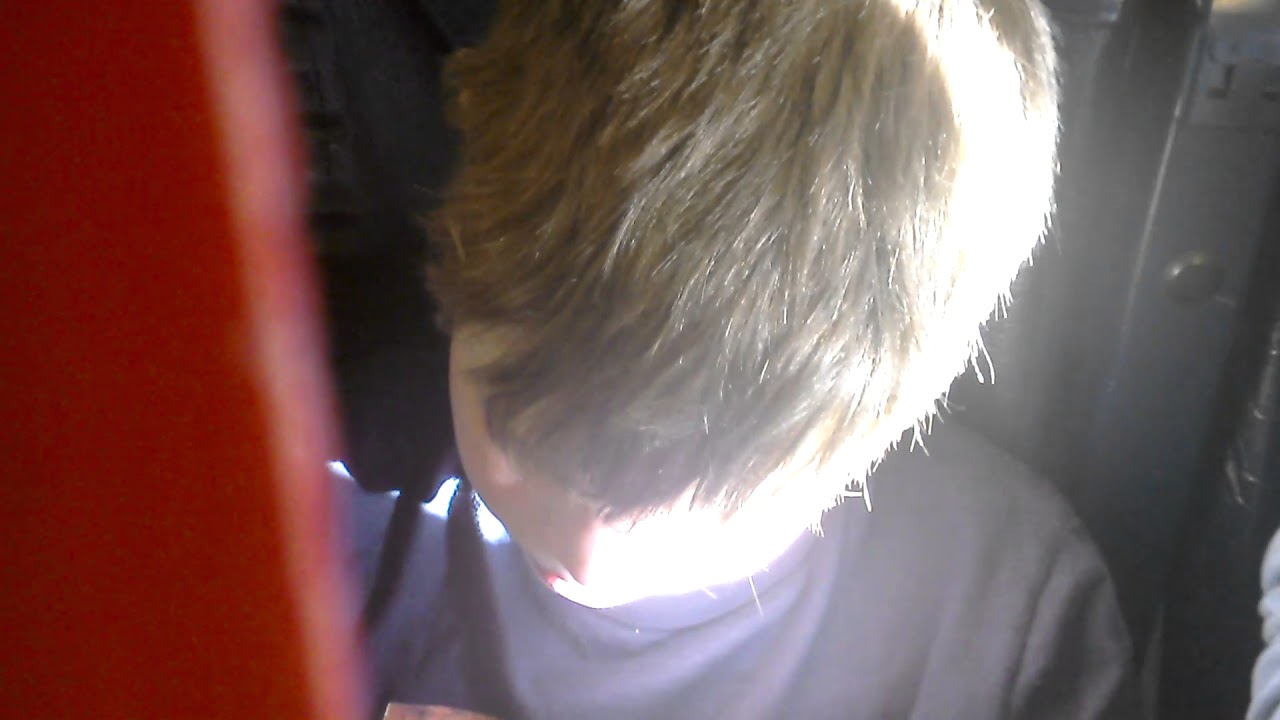 Sleepy dad on plane