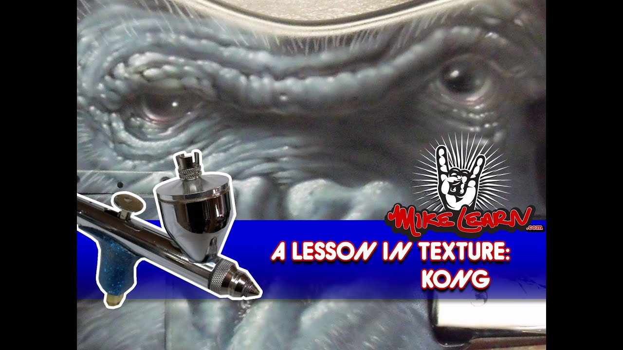Airbrush Tutorial: KONG a Lesson in Texture