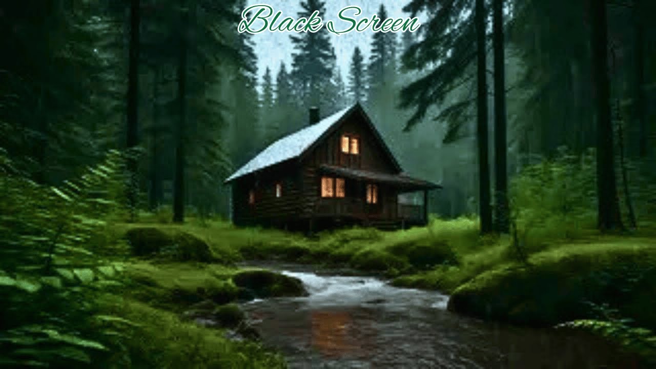 🌧 Heavy Rainfall Soundscape for Sleep | Black Screen Deep Relaxation