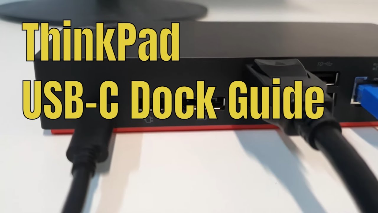Как настроить док-станцию ​​Lenovo ThinkPad USB C