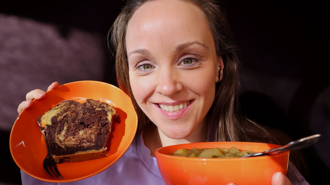 ASMR MUKBANG ✅ KOHLRABIEINTOPF & MARMORKUCHEN 😋 INTENSE MOUTH SOUNDS & EATING SOUNDS 🍲 GEFLÜSTERT