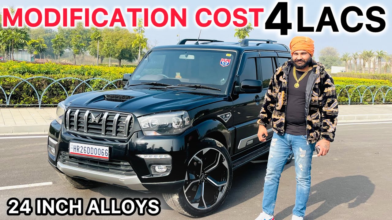 Review Of Scorpio Classic 2024✅Highest Audio Setup🎵Vip Number 22inch Alloys @Rishuvlogs0008