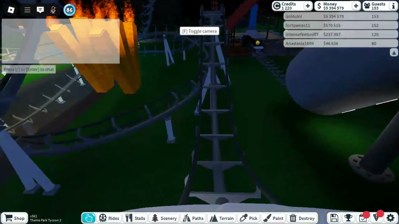 A 2025 video i've made on Roblox (Theme Park Tycoon 2)
