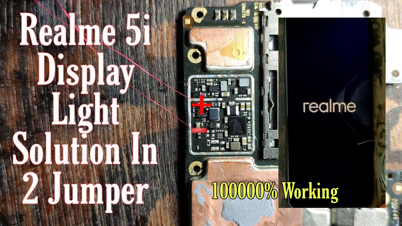 Realme 5i Display Light Problem Solution Realme 5i Display Light Jumper