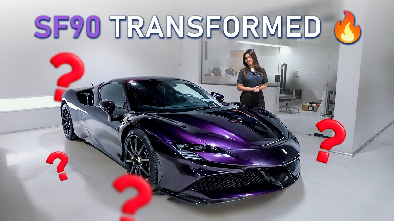 Ferrari SF90 Transformed | Exclusive Colour Change at Approved Detailing