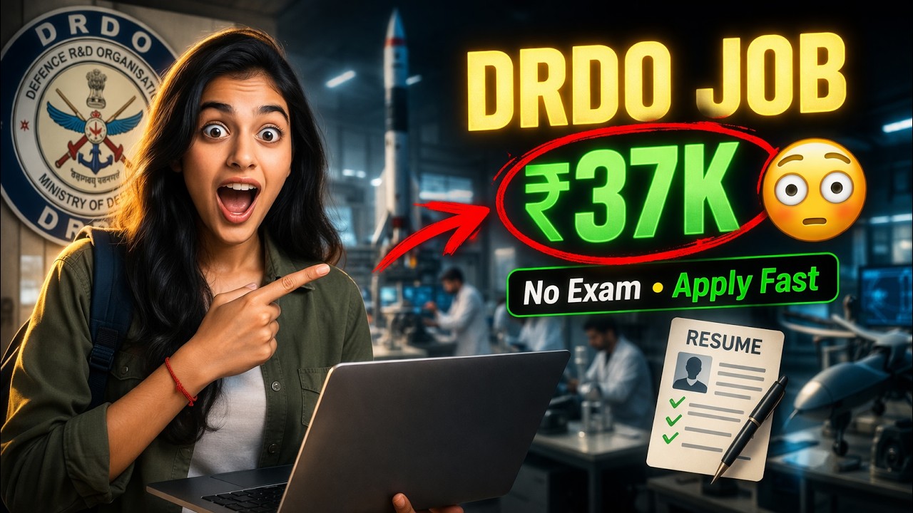 DRDO Recruitment 2026 🔥| No Exam🔥 | DRDO New Vacancy 2026 | Govt Jobs April 2026