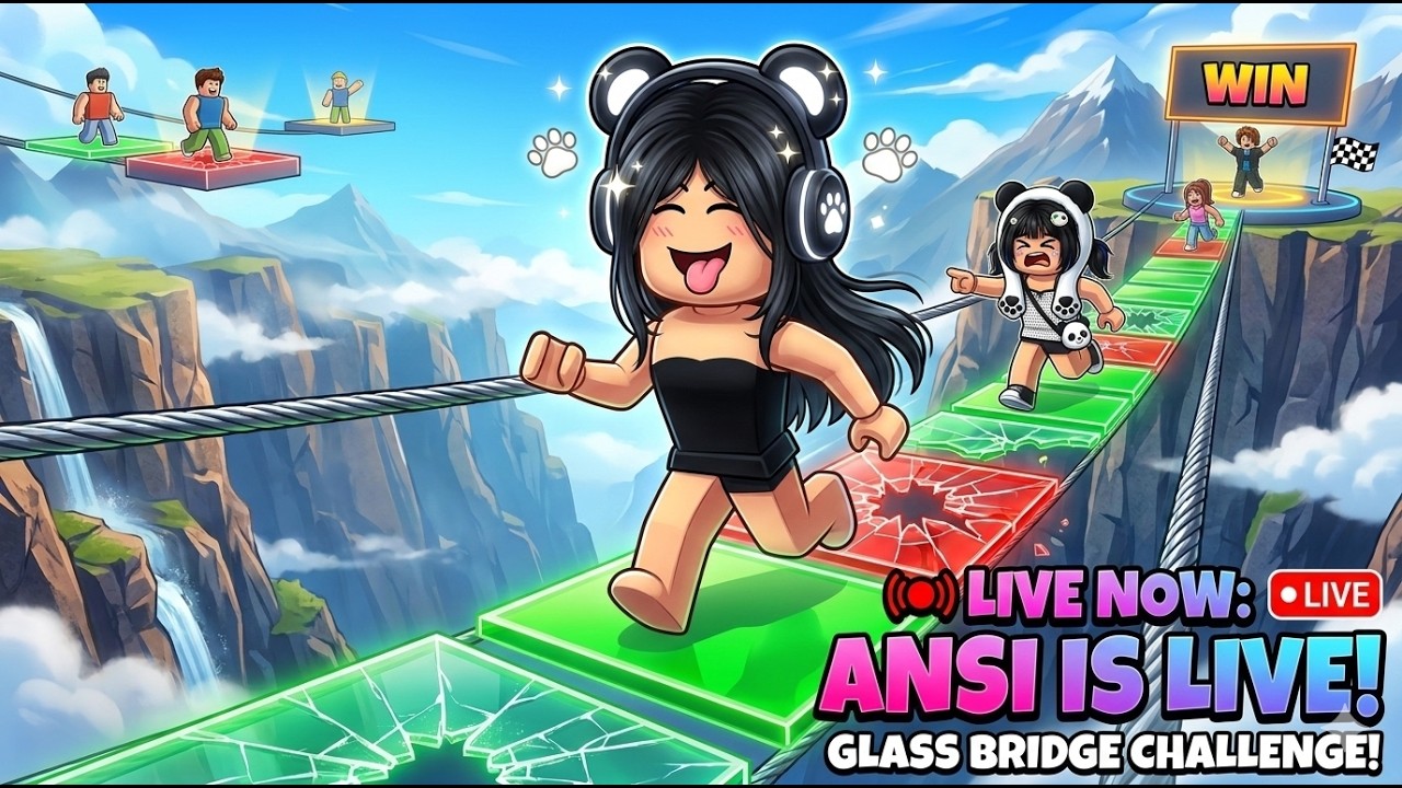ROBLOX ULTIMATE SQUID GAME GLASS BRIDGE | LIVE DAY 56