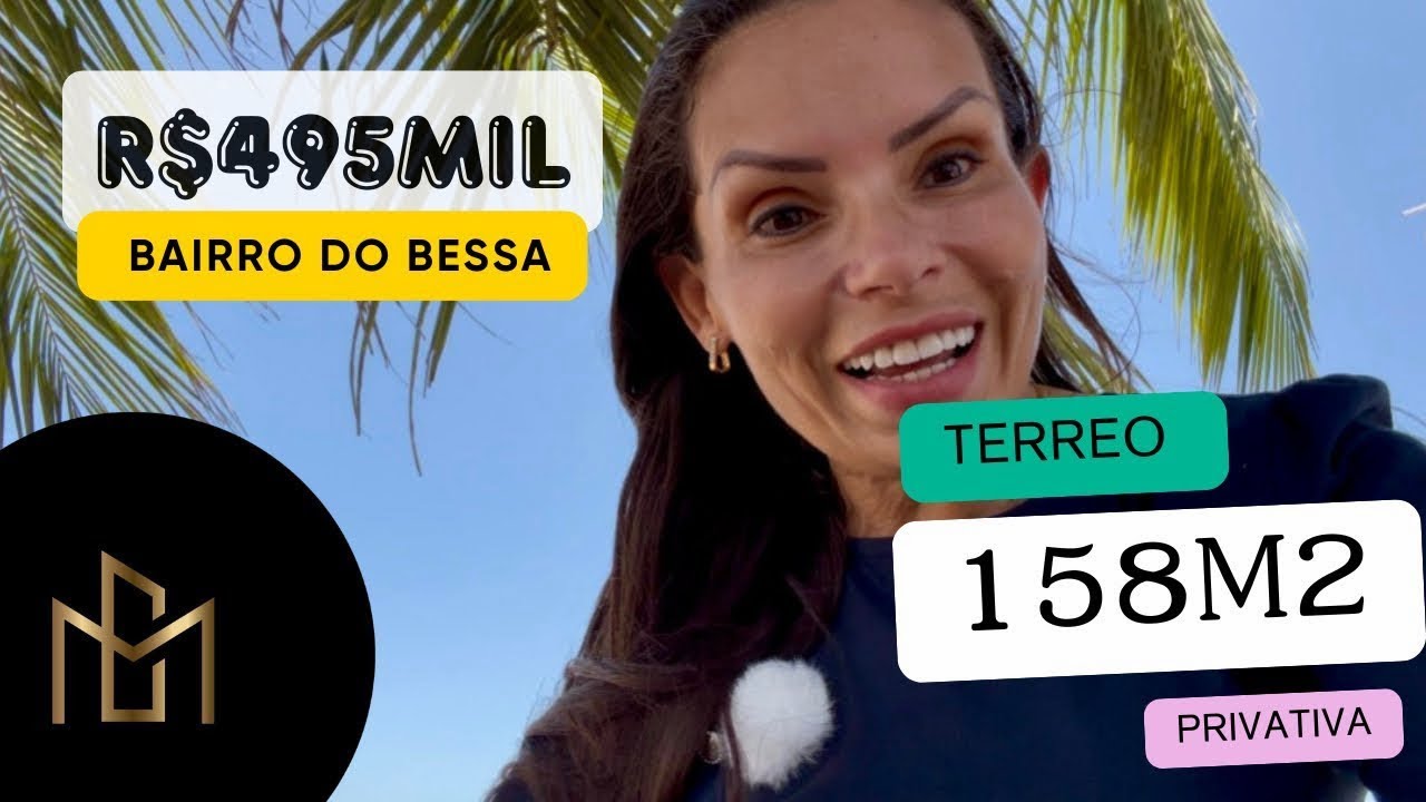 R$495mil Apartamento Térreo 152 à Venda – Bairro do Bessa  / João Pessoa – PB