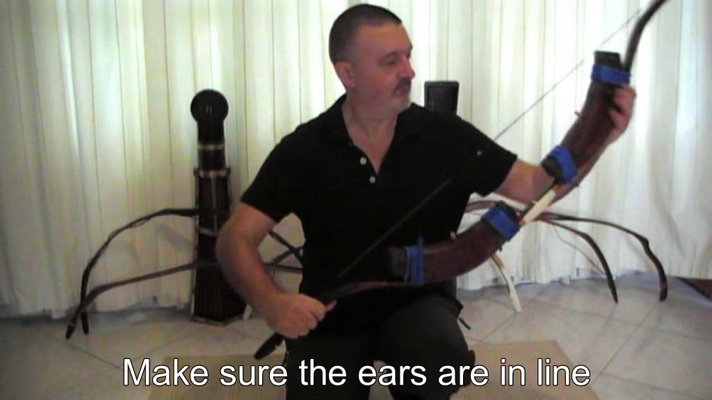 Stringing, balancing and unstringing a magyar horn bow Kara Kurszan 58#