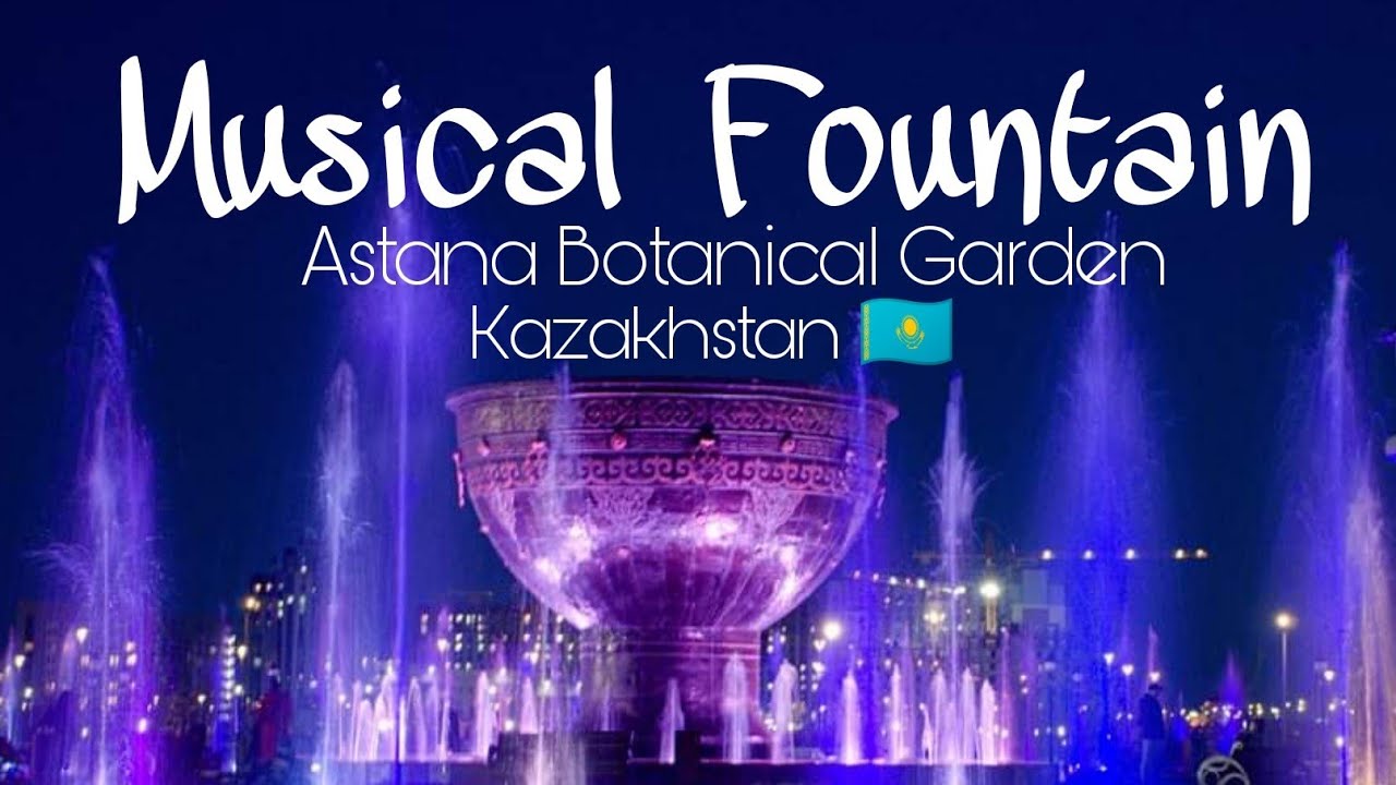 Musical Fountain Show | Astana Botanical Garden Kazakhstan (4K) | Alguno Diaries