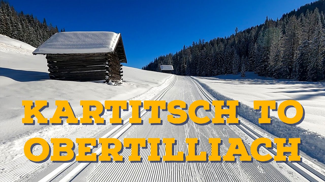 Kartitsch pass to Obertilliach XC ski session | Tyrol, Austria | POV virtual ski run | 25 min